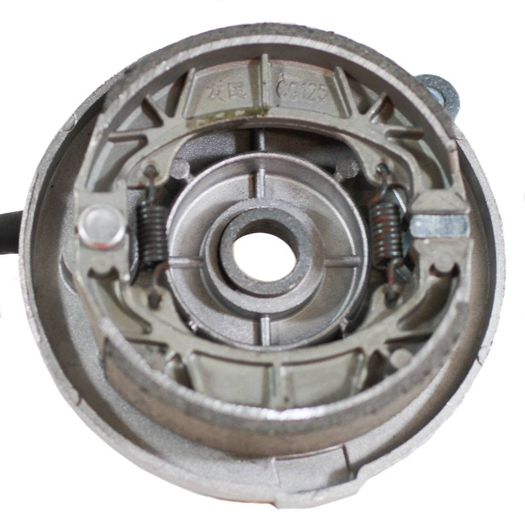 Brake Assy - RIGHT - 5.0 Inch Drum with Backing Plate and Shoes - Version 01R - VMC Chinese Parts