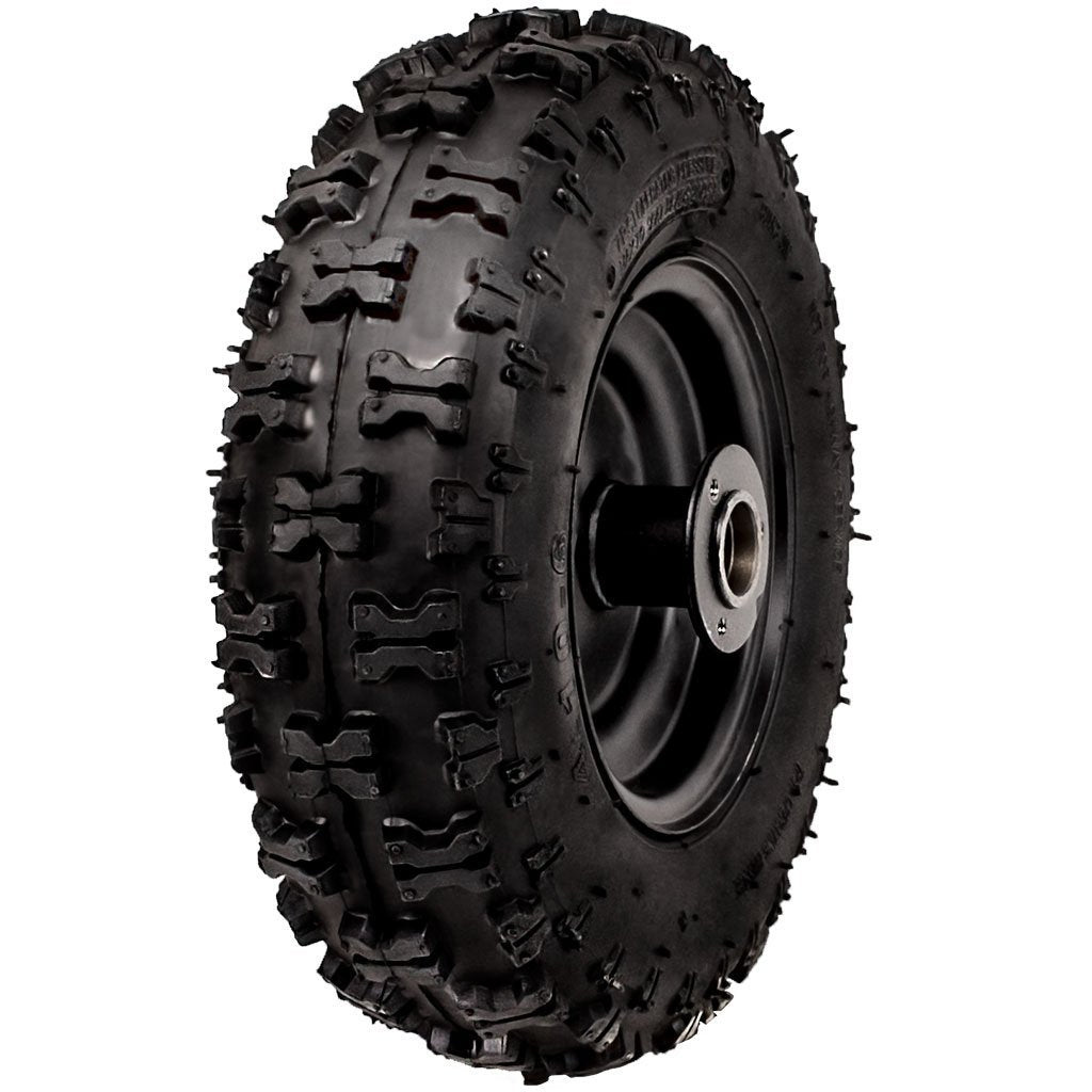 Front Tire Rim Wheel Assy 4.10x6 Tao Tao E1 350, E2 350, E1 500, E2 500 - BLACK - VMC Chinese Parts