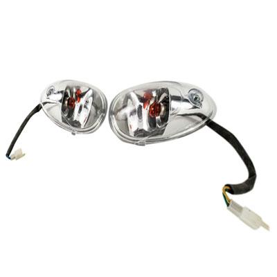 Turn Signal Light Set - Front - GY6 250cc Scooter YY250T - VMC Chinese Parts