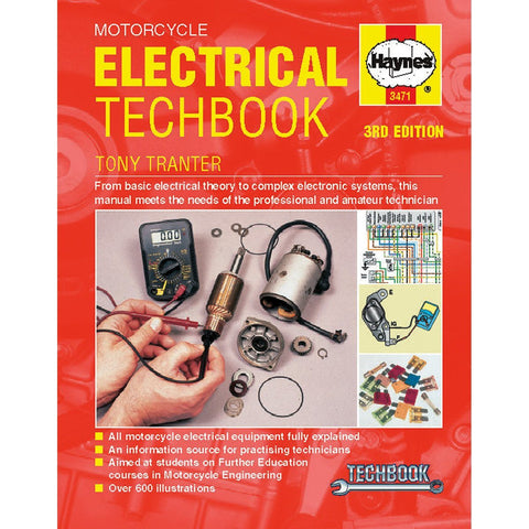 Haynes Motorcycle Electrical Manual - 3471 - Chinese Japanese Electrical Techbook