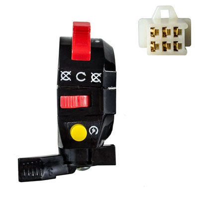Handlebar Switch - 6 Wire - Left  - ATV - Version 3