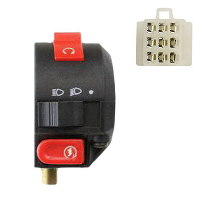 Handlebar Switch - 9 Wire - Left - Version 8