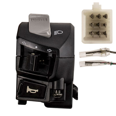 Handlebar Switch - 13 Wire - Left - Jonway YY250T Scooter - VMC Chinese Parts