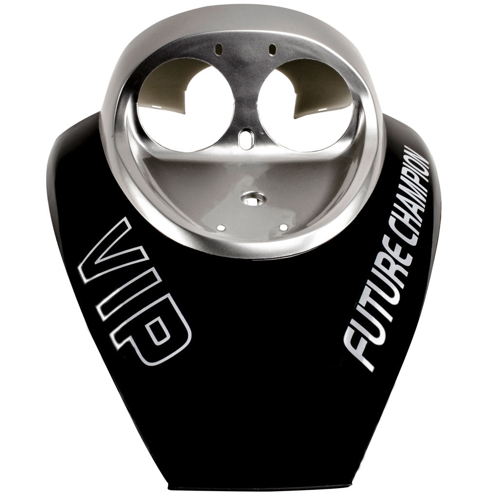 Headlight Housing for Tao Tao CY50A VIP 50 Scooter -BLACK/SILVER - VMC Chinese Parts