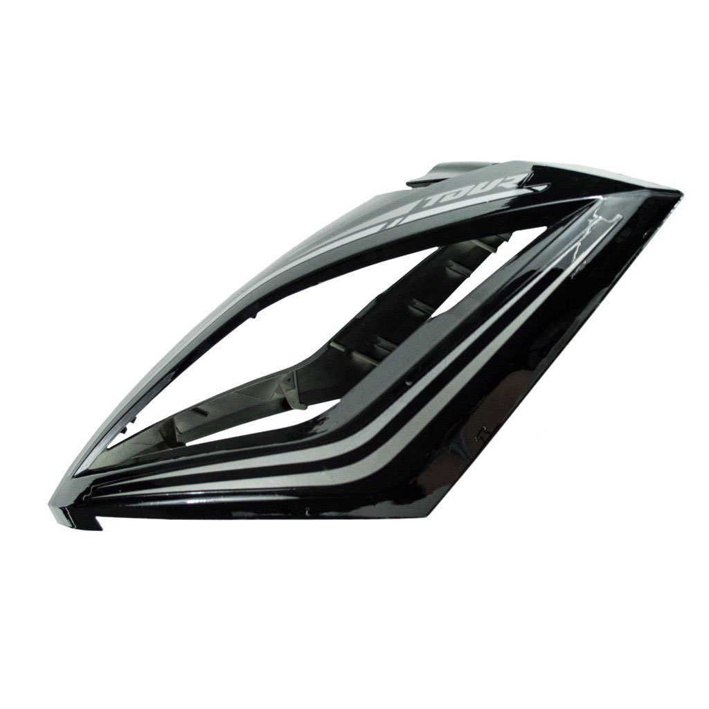 Face Panel / Headlight Housing Panel for Tao Tao Quantum 150 Scooter -Black with Silver - VMC Chinese Parts