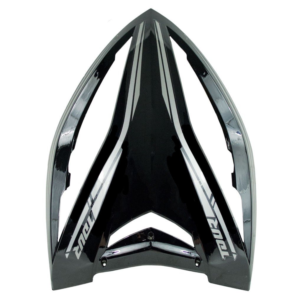 Face Panel / Headlight Housing Panel for Tao Tao Quantum 150 Scooter -Black with Silver - VMC Chinese Parts