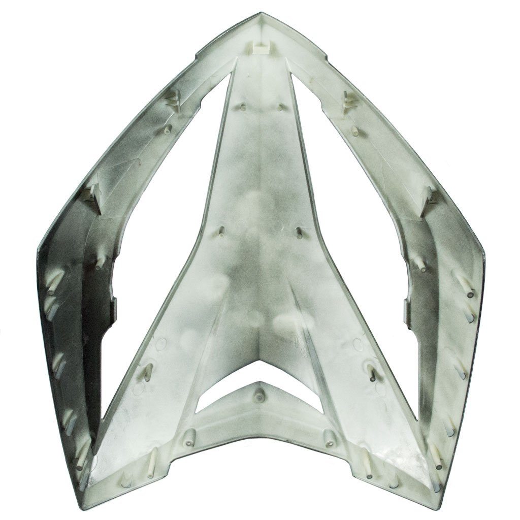 Face Panel / Headlight Housing Panel for Tao Tao Quantum 150 Scooter -Black with Silver - VMC Chinese Parts