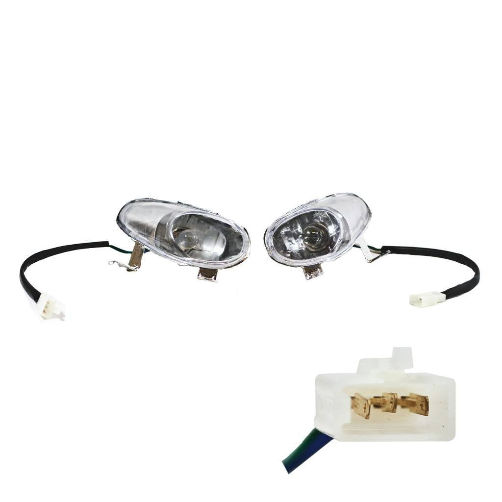 Headlight - ATV - Tao Tao ATA110L, Tonga 110 - Left and Right Set - VMC Chinese Parts