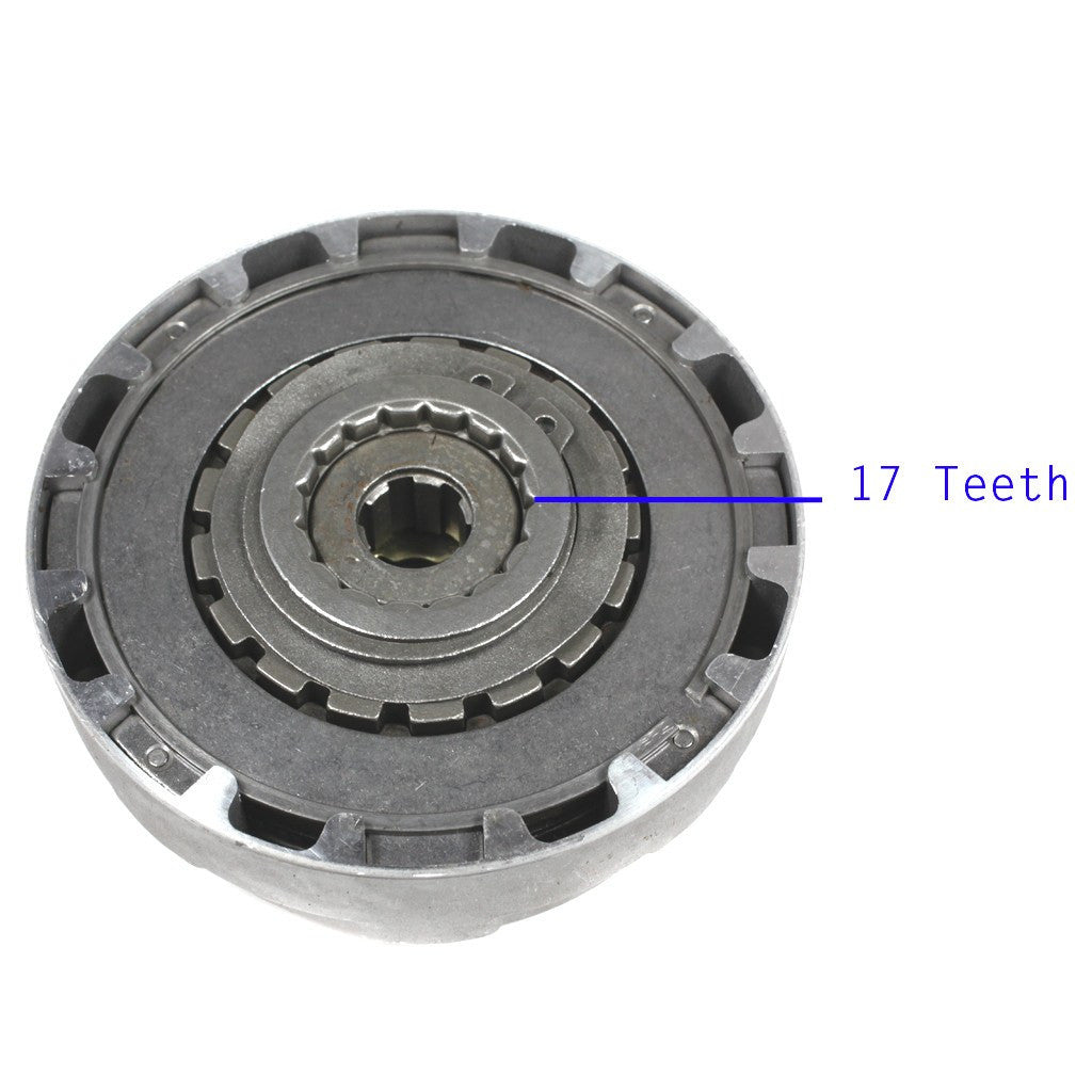 Clutch Assembly - 17 Teeth - 50cc-125cc Semi Auto - Version 2 - VMC Chinese Parts