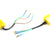 Scooter Rear View Mirror Set with Turn Signals - Yellow - VMC Chinese Parts