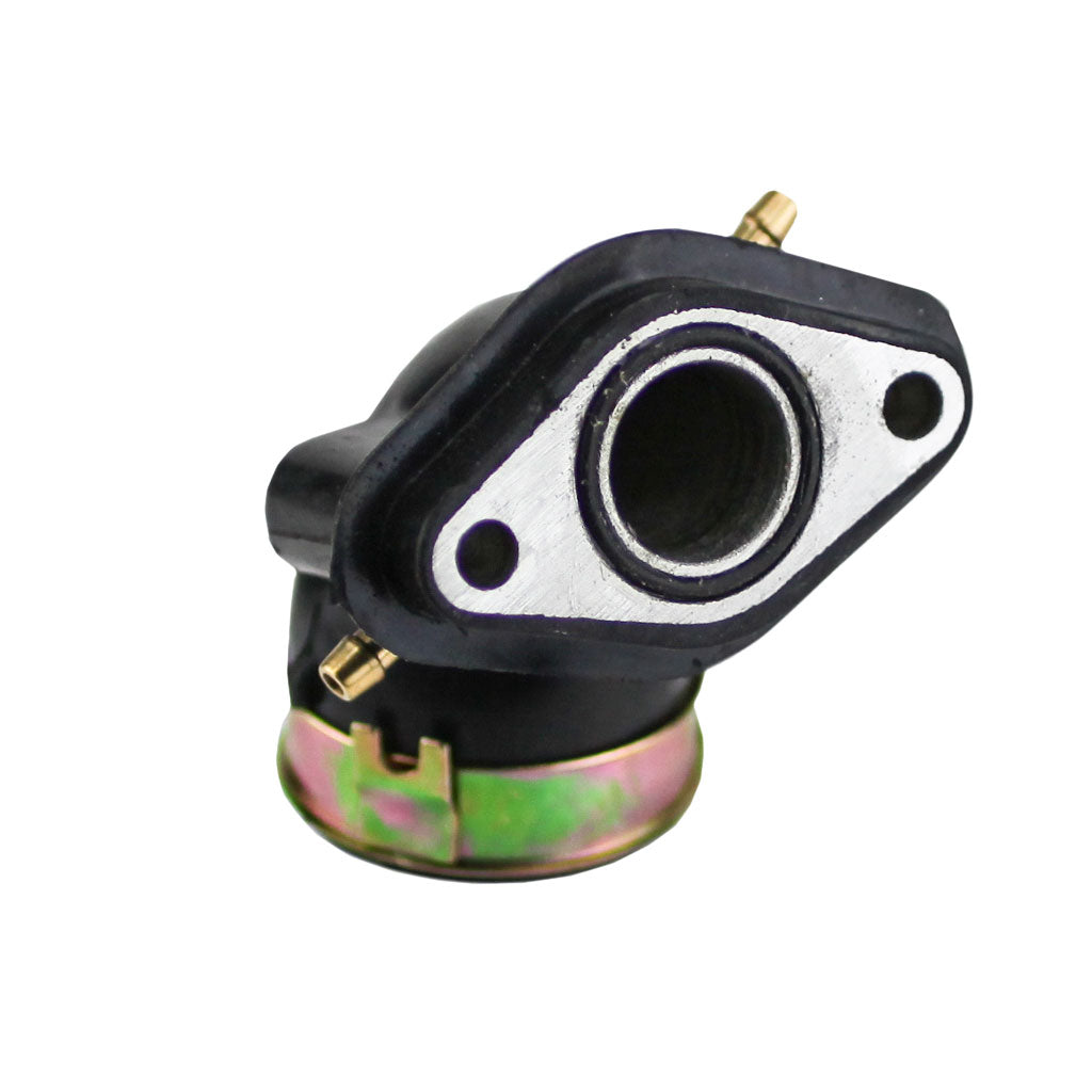 Intake Manifold - 18mm - Dual Nipples - GY6 50cc Scooter  - Version 45 - VMC Chinese Parts