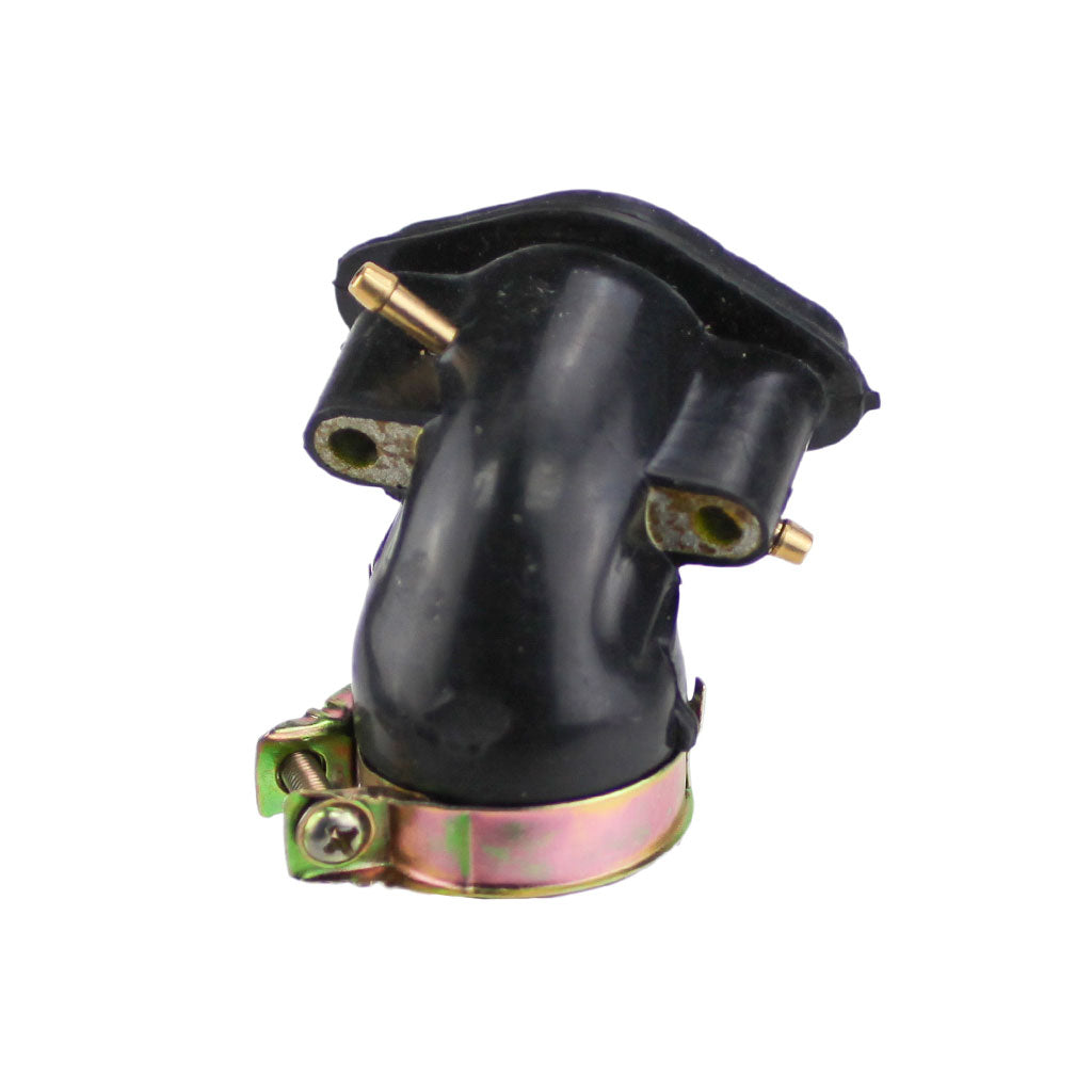 Intake Manifold - 18mm - Dual Nipples - GY6 50cc Scooter  - Version 45 - VMC Chinese Parts