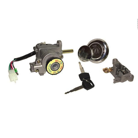 Ignition Key Switch - 4 Wire - GY6 50cc 125cc 150cc 250cc Scooters - Version 45