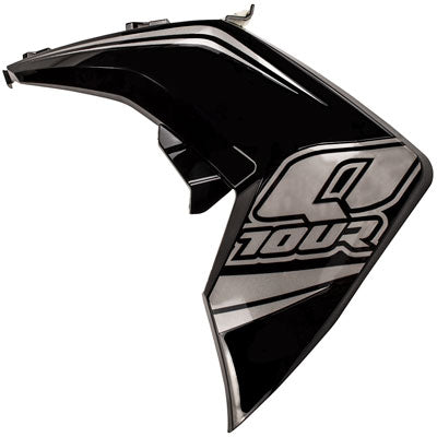 Body Panel - Left Front Side Panel for Tao Tao Quantum 150 Scooter - Black with Silver - VMC Chinese Parts