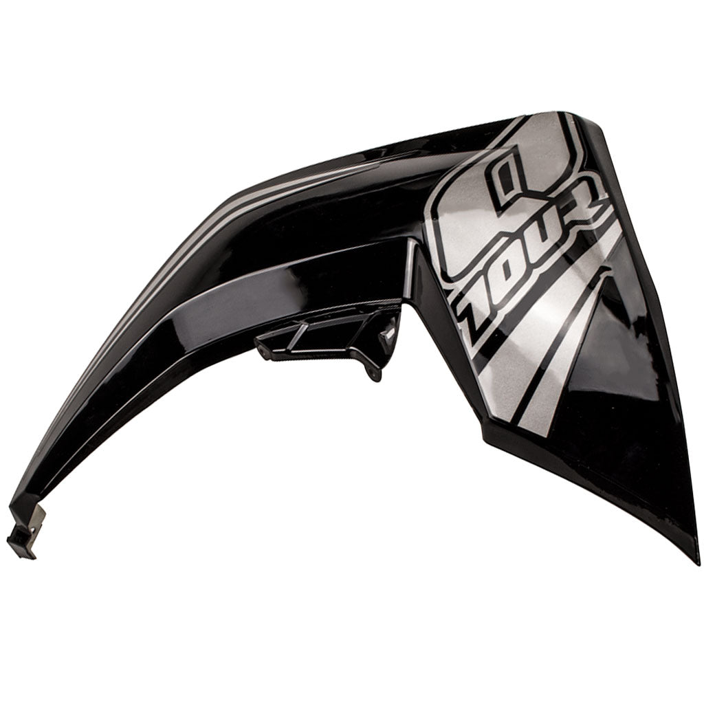 Body Panel - Left Front Side Panel for Tao Tao Quantum 150 Scooter - Black with Silver - VMC Chinese Parts