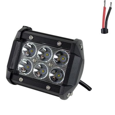 Off Road ATV UTV Go-Kart Light 18 Watt CREE 6 LED Lamp 4.0 Inch - VMC Chinese Parts