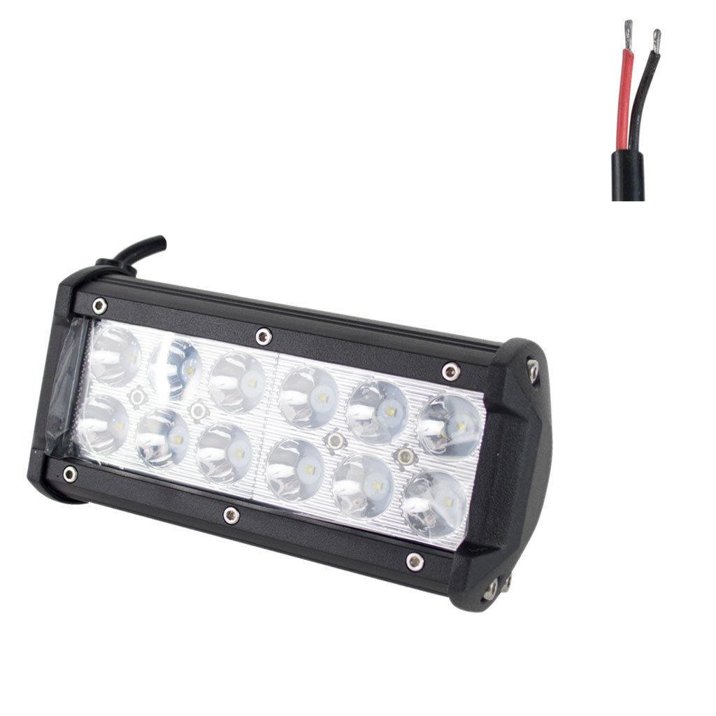 Off Road ATV UTV Go-Kart Light 36 Watt CREE 12 LED Lamp 7 Inch - VMC Chinese Parts