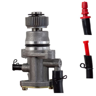 Oil Pump - NOT Cable Operated - 2-Stroke Minarelli 50cc 70cc 90cc - VMC Chinese Parts