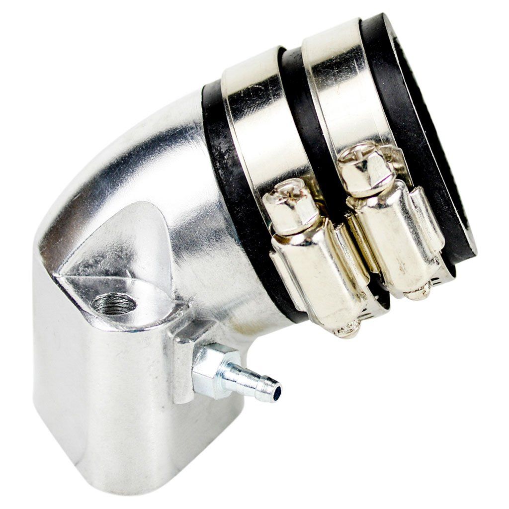 Intake Manifold - 27mm - High Performance - GY6 125cc 150cc - CHROME - VMC Chinese Parts