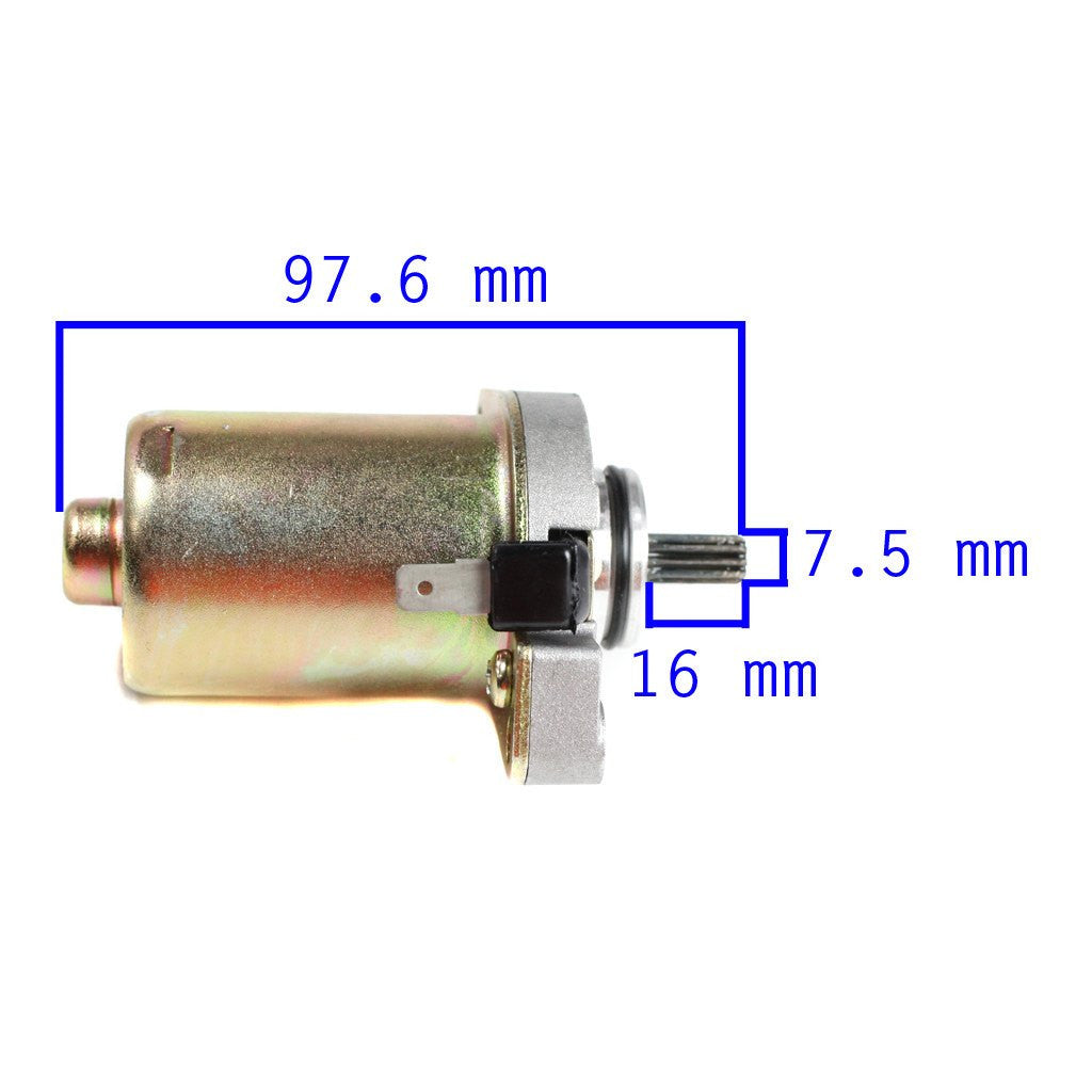 Starter - 10 Spline - 2-Stroke Minarelli 50cc Eton, Polaris - Version 25 - VMC Chinese Parts