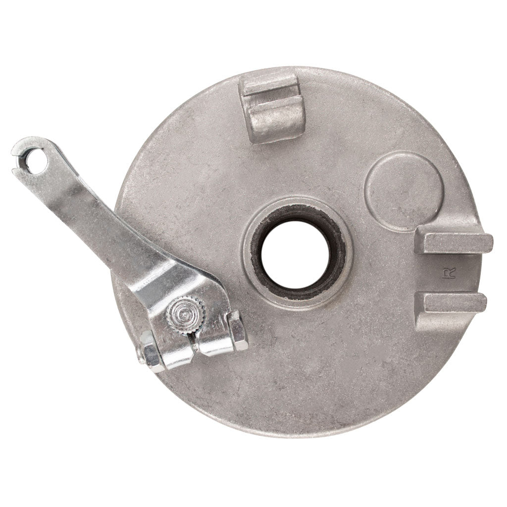 Brake Assy - RIGHT - 4.0 Inch Drum with Backing Plate and Shoes - Tao Tao ATA110B, ATA110F, Rock110 - VMC Chinese Parts
