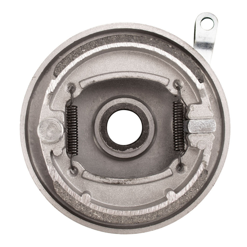 Brake Assy - RIGHT - 4.0 Inch Drum with Backing Plate and Shoes - Tao Tao ATA110B, ATA110F, Rock110 - VMC Chinese Parts