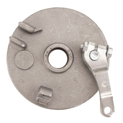 Brake Assy - RIGHT - 4" Drum with Backing Plate & Shoes with "V" Spring - Version 06R - VMC Chinese Parts