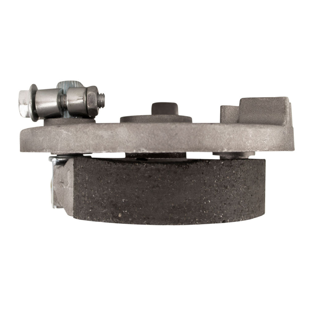 Brake Assy - RIGHT - 4.0 Inch Drum with Backing Plate and Shoes with V Spring - Version 06R - VMC Chinese Parts