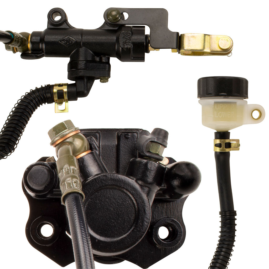 Rear Go-Kart Disc Brake Caliper and Master Cylinder Assembly - Coleman CK100 - VMC Chinese Parts