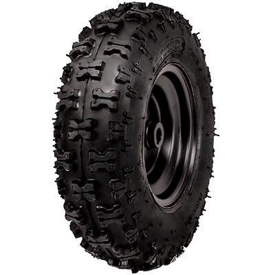 Rear Tire Rim Wheel Assy 13x5-6 Tao Tao E1-350, E2-350, E1-500, E2-500 BLUE - VMC Chinese Parts