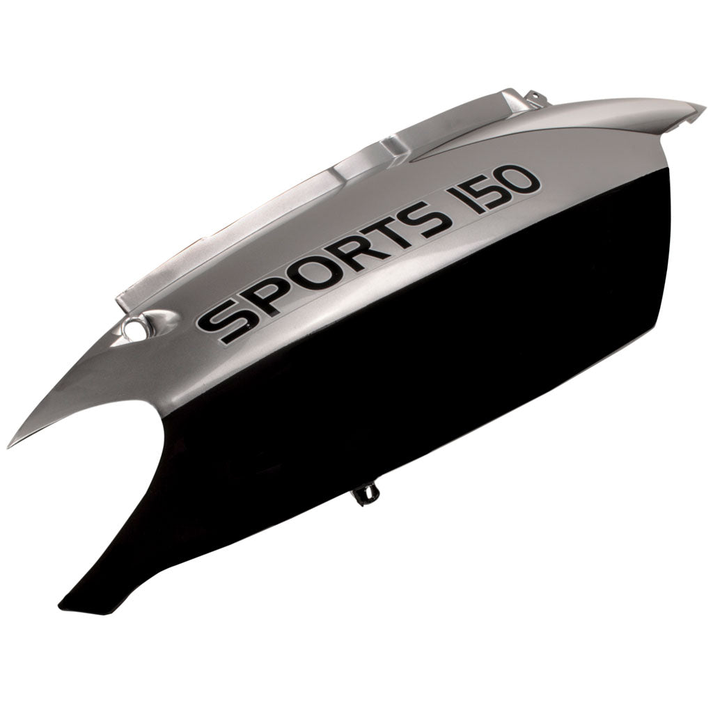 Body Panel - Right Side Panel for Tao Tao Scooter CY150D Lancer, 150 Racer - BLK/SIL - VMC Chinese Parts