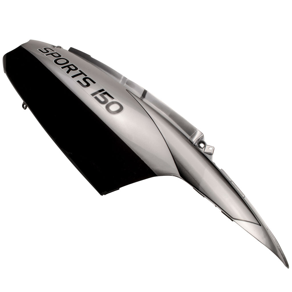 Body Panel - Right Side Panel for Tao Tao Scooter CY150D Lancer, 150 Racer - BLK/SIL - VMC Chinese Parts