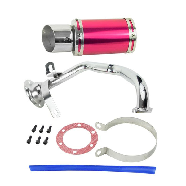 Exhaust System / Muffler for GY6 150cc Scooter - RED - VMC Chinese Parts
