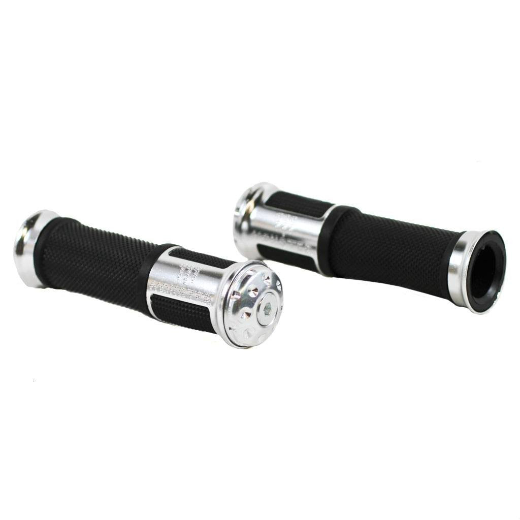 Handlebar Throttle Grips - Silver - VMC Chinese Parts