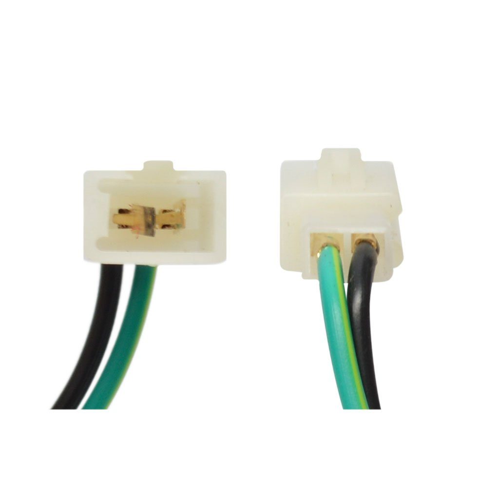 Threaded 12mm Brake Light Safety Switch with 2-Wire MALE Plug w/ Spring - VMC Chinese Parts