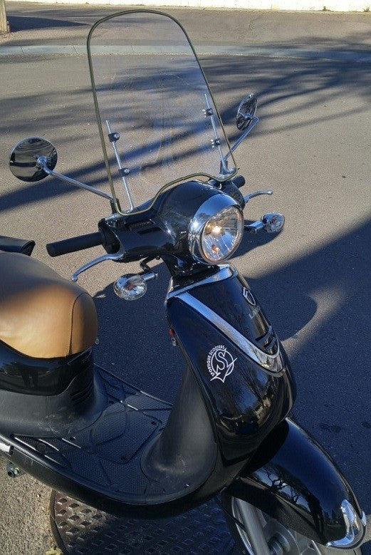 Universal Scooter Windshield 18.0 Inches H x 16.5 Inches W - VMC Chinese Parts