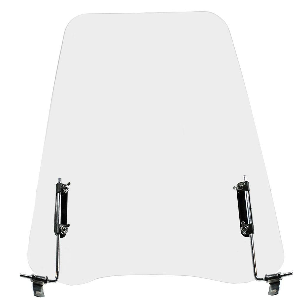 Universal Scooter Windshield 23.0 Inches H x 18.0 Inches W - VMC Chinese Parts