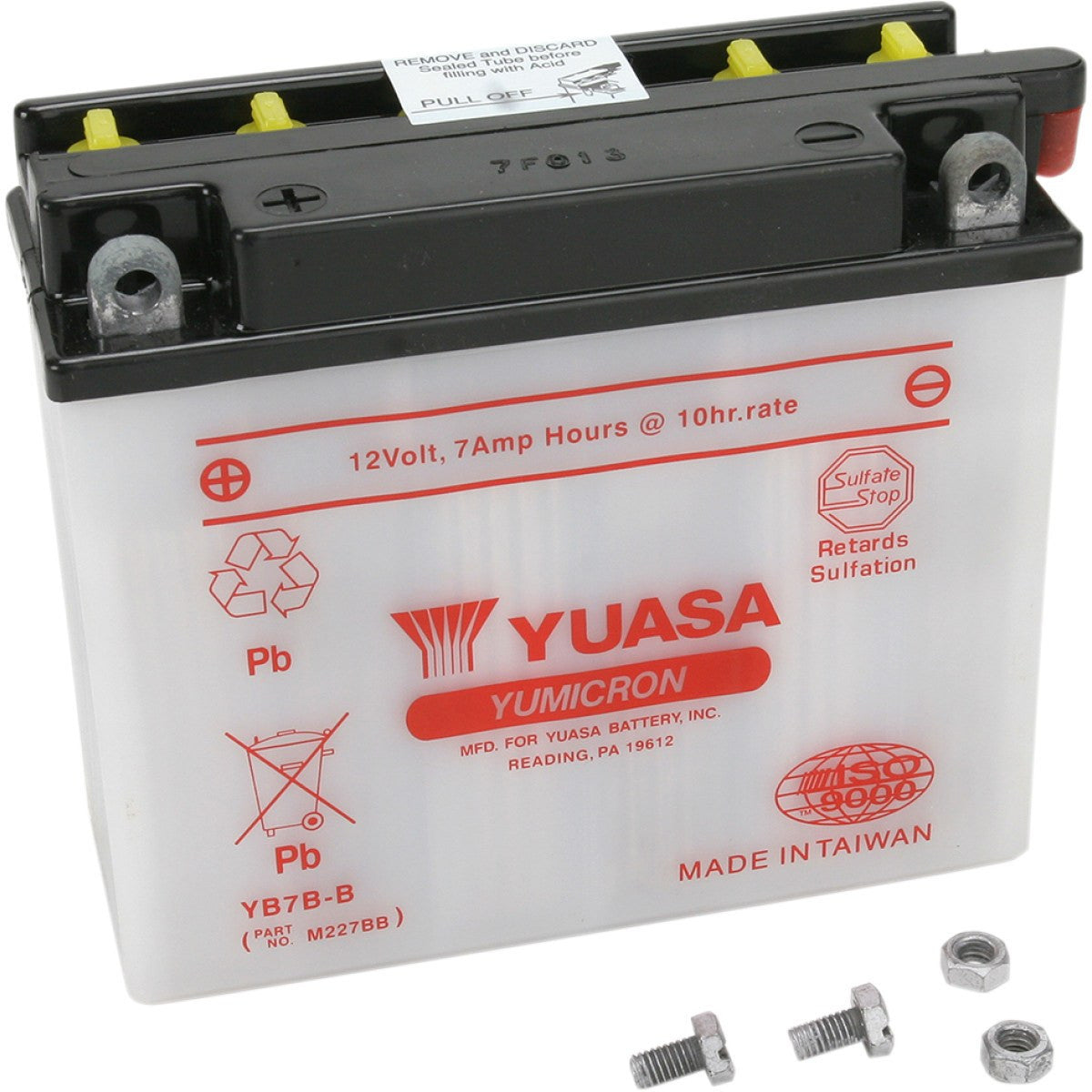 Battery - 7Ah - Lead Acid - (YB7B-B) 6.0 L * 2.3 W * 5.1 H - VMC Chinese Parts