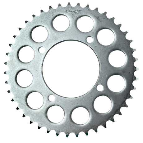 Rear Sprocket - 428 - 43 Tooth - 76mm Center Hole - Apollo Z20 Z40 Dirt Bikes - VMC Chinese Parts