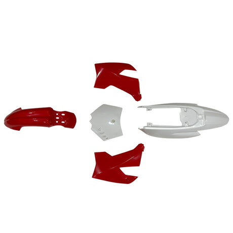 Body Fender Kit - 5 Piece - Red - Apollo X4, X5, X6, X14, X15, X16, X18 Dirt Bikes - VMC Chinese Parts