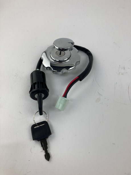 Ignition Key Switch - 4 Wire - Apollo AGB-36 250 Dirt Bike (With Keyed Gas Cap) - VMC Chinese Parts