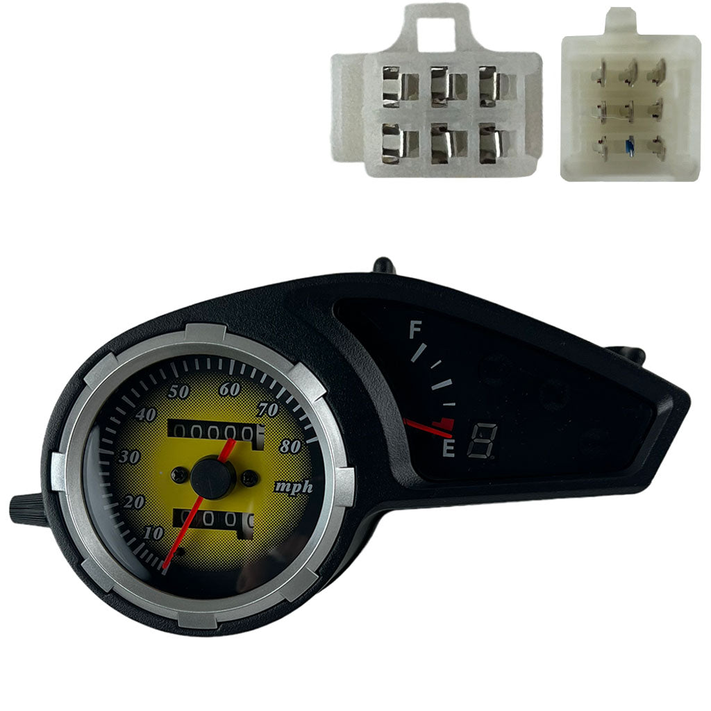 SPEEDOMETER INSTRUMENT GAUGE PANEL FOR GY6 TAOTAO LANCER 150cc *OEM* - GY6 STORE SPEEDOMETER INSTRUMENT GAUGE PANEL FOR GY6 TAOTAO LANCER 150cc *OEM* - GY6 STORE