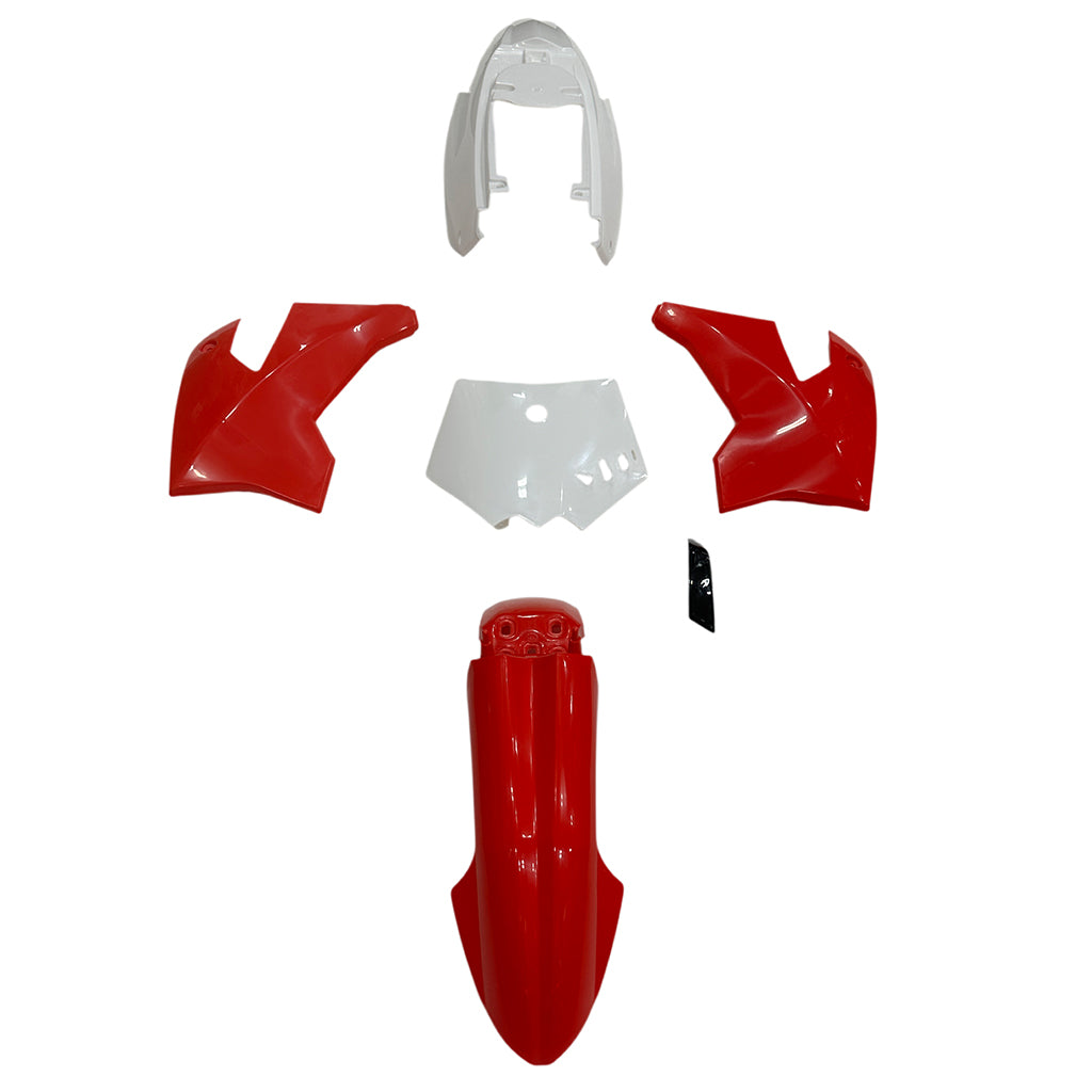 Body Fender Kit - 5 Piece - Red - Apollo X4, X5, X6, X14, X15, X16, X18 Dirt Bikes
