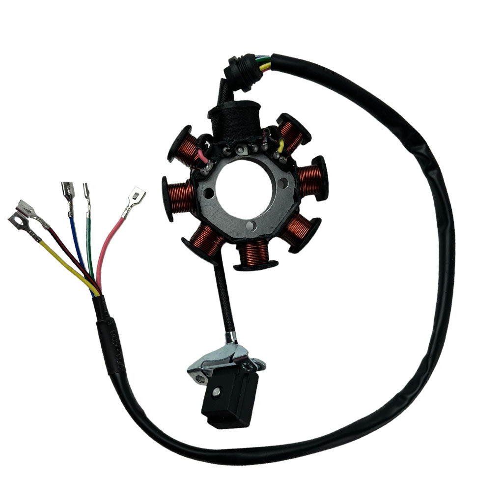 GOOFIT Ignition Stator Magneto - 8 Coil, 5 Wire Replacement For 49cc To 150cc GY6 Engines (ATV, Scooter, Go-Kart, Dune Buggy)