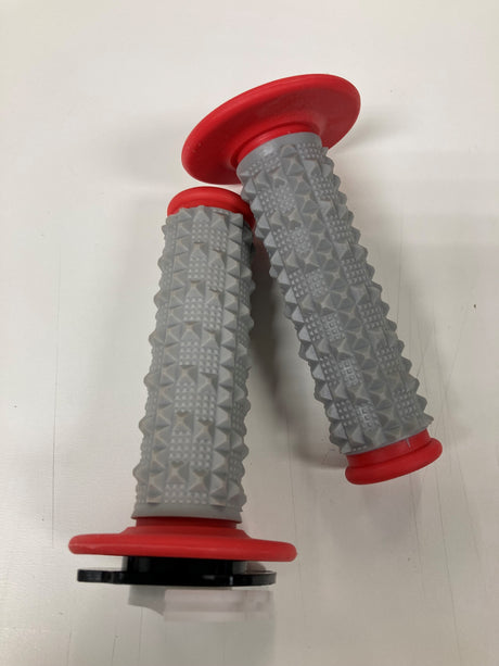 Handlebar Throttle Grips - RED - Denago MX1 Dirt Bike - VMC Chinese Parts
