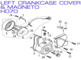 Flywheel - HD70 70cc - Kayo Fox 70 ATV - VMC Chinese Parts