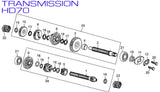 Mainshaft Bearing - Left - HD70 70cc - Kayo Fox 70 ATV - VMC Chinese Parts