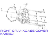Crankcase Cover Gasket - Right - Zongshen ZL60 - Kayo KMB60 Dirt Bike - VMC Chinese Parts