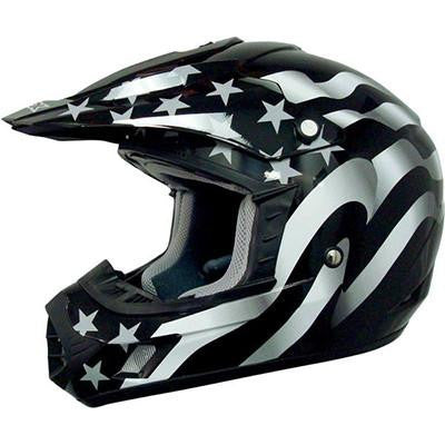 AFX FX17 Flag Helmet - X-Large - Flag Stealth [0110-2366]