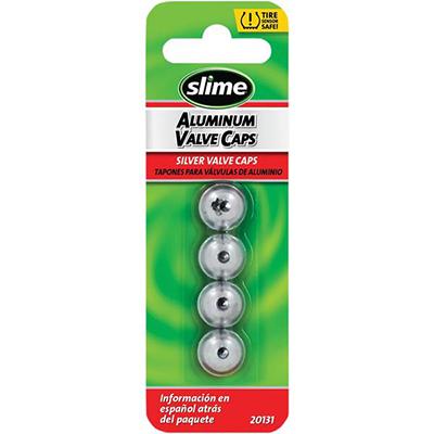 Slime Aluminum Valve Stem Caps - 4 Pack - [0361-0052]
